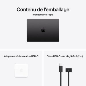 Apple MacBook Pro 2024 con chip Apple M4 Pro (14 pulgadas, 24 GB de RAM, 512 GB de almacenamiento SSD) negro espacial (renovado)