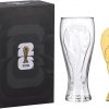 Edición oficial de la Copa Mundial de la FIFA 2026 – Vaso de cerveza Pilsner de 17 onzas y juego de regalo de abrebotellas de trofeo de 6 pulgadas – 1 de cada uno – Perfecto para fiestas, Mancaves