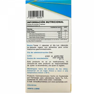 🌿 Omega 3 Santa Fe® | 60 Cápsulas Blandas (Corazón · Cerebro · Inflamación · Articulaciones) ⭐ Suplemento de alta pureza con 1,000 mg de aceite de pescado premium, rico en EPA y DHA, ácidos grasos esenciales que apoyan la salud cardiovascular, cerebral y el equilibrio inflamatorio del organismo.