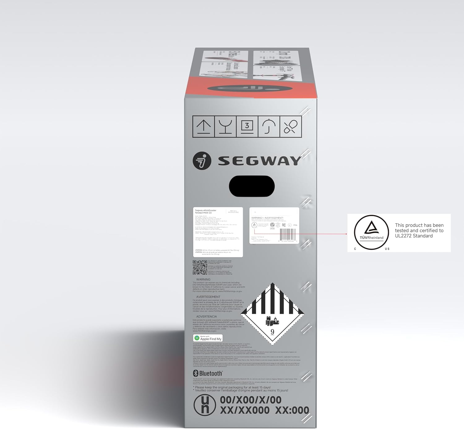 Segway Ninebot MAX Series Electric Scooter, Up to 22–28 MPH, Long Rang, Dual Suspension & Braking System, Fast Charging, Scooter for Adults, UL-2272 2271 Certified (G2/G3)