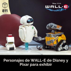 LEGO Disney & Pixar Wall-E & EVE - Juego de construcción para adultos, mayores de 18 años, oficina en casa, estante de libros o decoración de habitación para fanáticos de Disney, ideas de regalo para