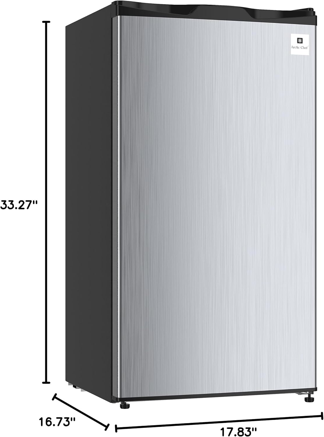 Pequeño refrigerador Igloo de RCA, Acero inoxidable