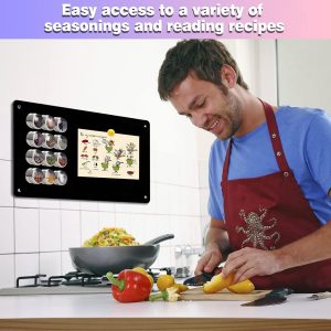Pizarra magnética negra, tablero de anuncios magnético de 17.5" x 11.4" para mostrar notas magnéticas, poesía, fotos, adecuado para pared, refrigerador, gabinete, etc., viene con 4 piezas de cinta de