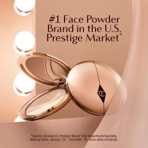 Charlotte Tilbury Airbrush Flawless Finish Setting Powder - Pore-Blurring Pressed Powder for Face Makeup to Minimize Shine with a Soft-Focus Finish