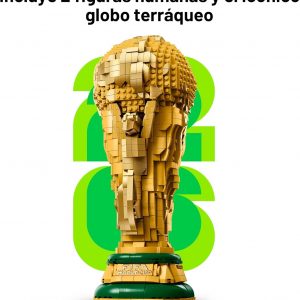 Conjunto de construcción del trofeo oficial del Mundial de la FIFA de LEGO Ediciones - Kit para exhibición en dormitorio, oficina en casa, estante de libros - Coleccionable para fanáticos del fútbol