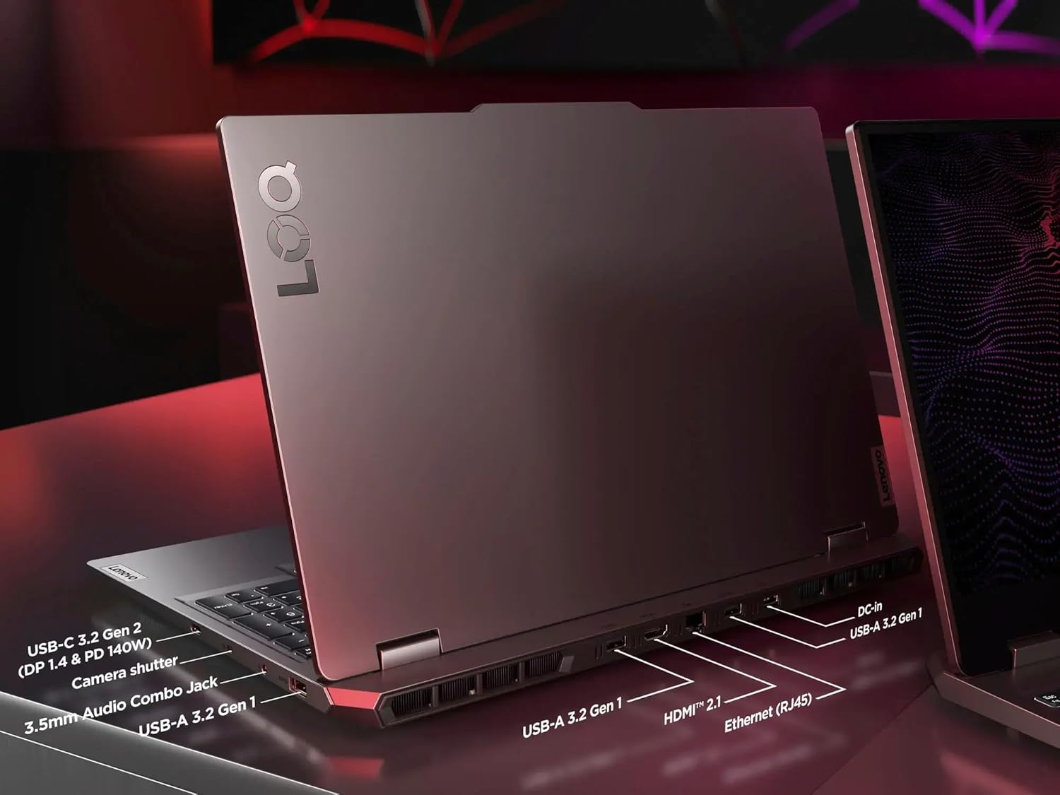 Lenovo LOQ, laptop para juegos, pantalla FHD de 15.6 pulgadas y 144 Hz, procesador AMD Ryzen 5 7235HS, GeForce RTX 4050, 16 GB DDR5, SSD de 512 GB, Wi-Fi 6, Ethernet, USB-C, HDMI, teclado