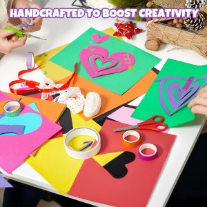 300 Sheets 8.5" X 11" Colored Cardstock, 50 Assorted Colors Construction Paper Card Stock Printer Paper for Printing, Card Making, DIY Crafts, School Supplies,Party Decorations (180GSM/65LB)