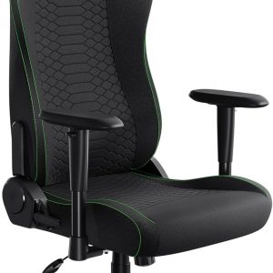 Razer Iskur V2 X Ergonomic Gaming Chair: Built-in Lumbar Support - Widened Seat Base - High Density Foam Cushions - Adjustable 152 Degree Recline - 2D Armrests - Plush Fabric Finish - Black