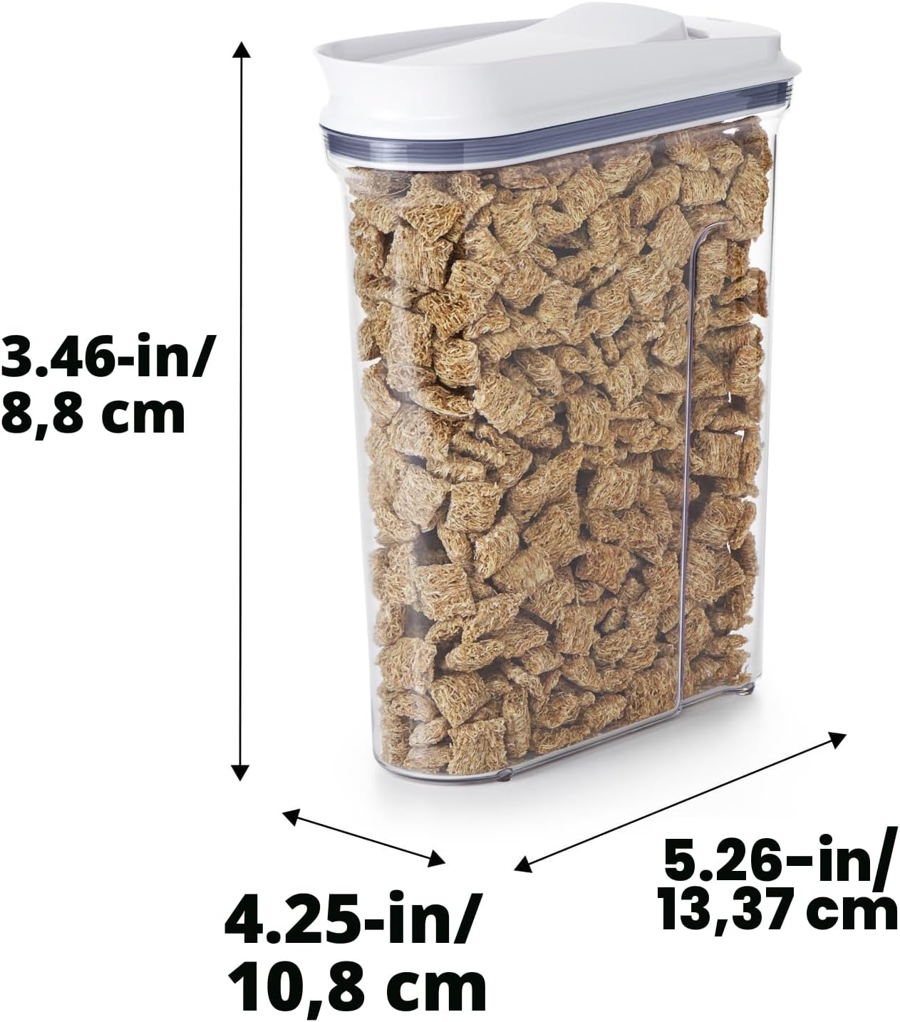 OXO Good Grips Dispensador de Cereales Hermético POP Grande (4.5 Qt)