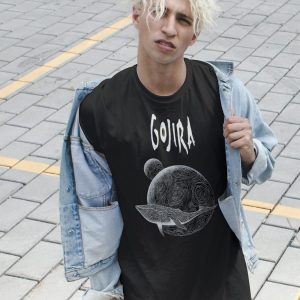 Gojira from Mars to Sirius - Camiseta negra de manga corta para hombre, diseño de metal pesado de los años 00