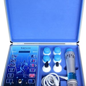 Portable Shockwave Therapy Machine for Body Muscle Massager Pain Relief Back Waist Leg and Golf Elbow Shock Wave Deep Tissue Pain Relief with 7 Massage Heads