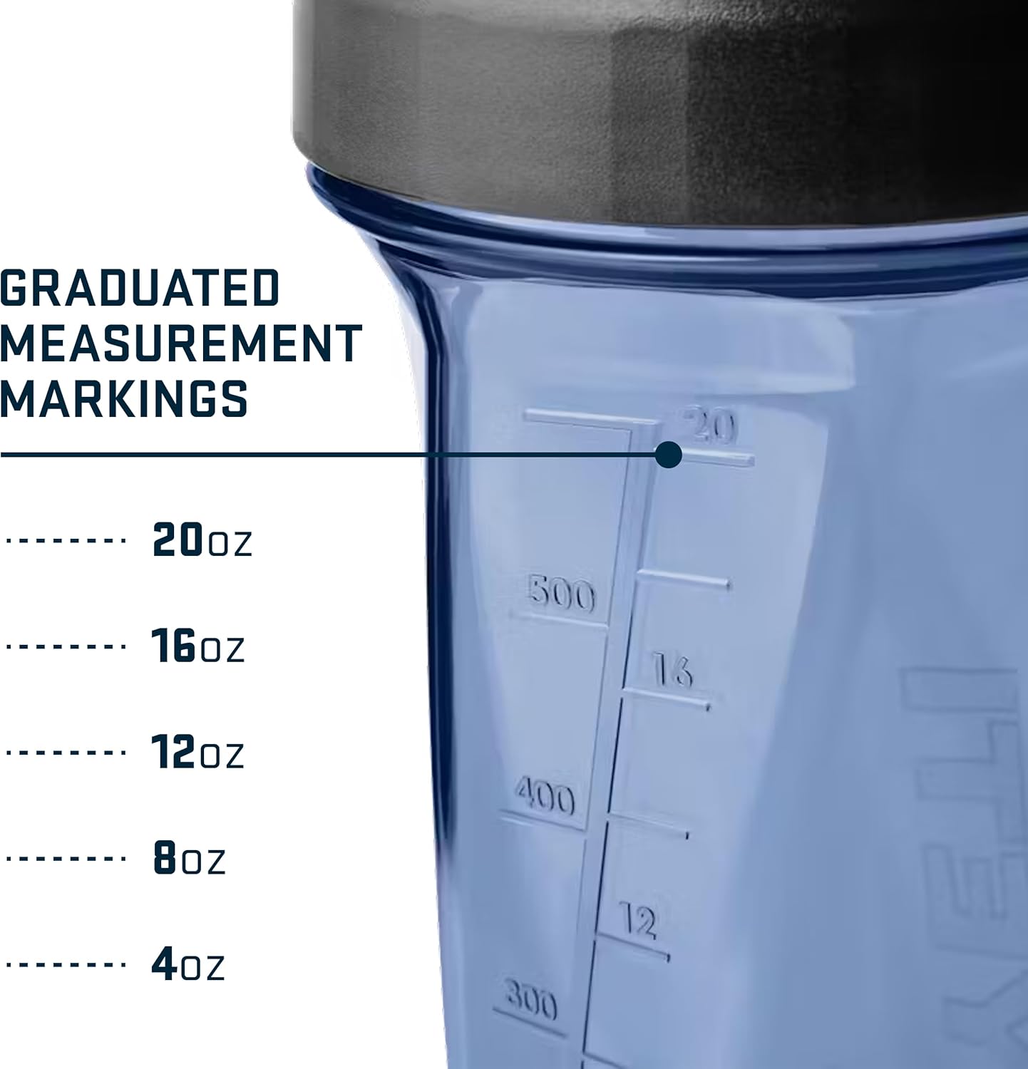 YETI Yonder Helimix Vortex Blender Shaker Bottle Holds up to 27oz | No Blending Ball or Whisk | USA Made | Portable Pre Workout Whey Protein Drink Shaker Cup | Dishwasher Safe, Charcoal