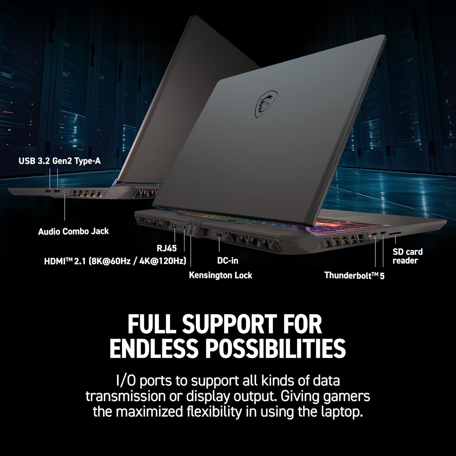 MSI Vector 16 HX AI 16” 144Hz FHD+ portátil para juegos: Intel Core Ultra 7-255HX, NVIDIA GeForce RTX 5070Ti, 16 GB DDR5, SSD NVMe de 512 GB, Thunderbolt 5, Wi-Fi 6E, Win 11 Home: Gris Cosmo A2XWHG