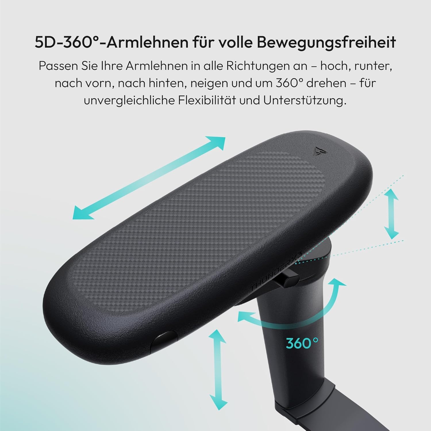 ThunderX3 Flex Pro Silla de Oficina Ergonómica, Silla Gaming para Adultos, Silla de Escritorio de Respaldo Alto, Inclinación Sincronizada, Inclinación Hacia Adelante, 19D Completamente Autoajustable