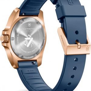 Victorinox I.N.O.X. Pequeño reloj azul con correa de goma azul 1.260 in - 242035