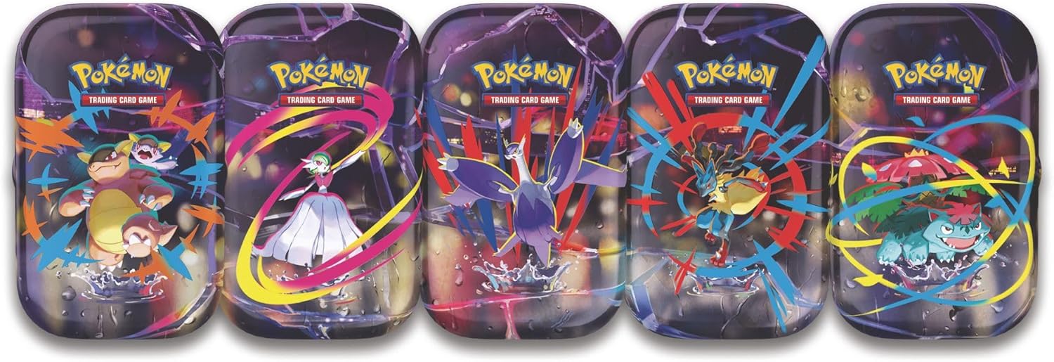 Pokemon TCG: Mega Evolutions Mega Heroes Mini Lata (Random Art) - 2 paquetes