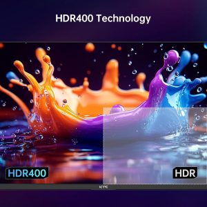 KTC 27 Inch QHD Gaming Monitor, 2K 200Hz Up to 210Hz 1ms Fast IPS Computer Monitor, HDR400, 1440P with Adaptive Sync, Built-in Speakers, HDMI Displayport, Tilt Adjustment, VESA Compatible, H27T22C-3