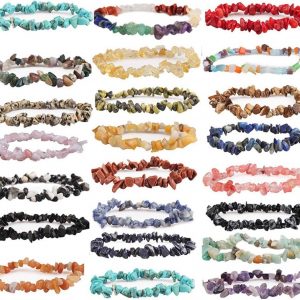 Natural Chip Stone Beads 5-8mm About 400 Pieces Irregular Gemstones Healing Crystal Loose Rocks Bead Hole Drilled DIY for Bracelet Jewelry Making Crafting (5-8mm, Aquamarine)