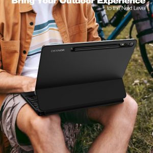 Dexnor para Samsung Galaxy Tab S10+ Plus/S9+ Plus/S9 FE+ Plus/S8+ Plus/S7+ Plus/S7 FE Funda con Teclado 31.5 cm Flotante Cantilever Magnético Soporte para S Pen Multi-Touch Trackpad Retroiluminado