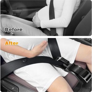 Car Seat Belt Covers for More Comfort, Compatible with All Cars and Backpacks, Universal Fastening Straps for Car Seat Cushions, Adjustable Extension Bands