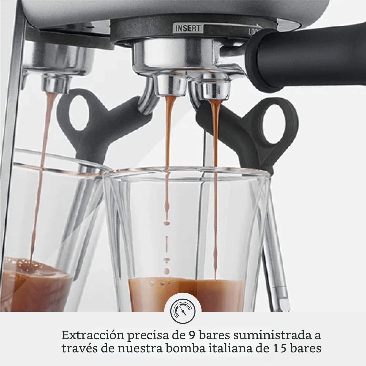 Breville Bambino BES450BSS, máquina de café expreso de acero inoxidable cepillado