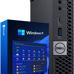 Dell OptiPlex 5060 Mini PC Win 11 Pro, Core i5-8500T, 8 GB de RAM, SSD de 256 GB, mouse y teclado, micro escritorio 5060 (renovado)