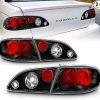 AmeriLite Negro, juego de luces traseras de repuesto para frenos para Toyota Corolla 98-02 - lado del pasajero y del conductor