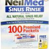 NeilMed Sinus Rinse All Natural Relief - Paquetes de repuesto premezclados 100 unidades cada uno (paquete de 4)