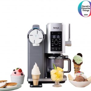 Ninja CREAMi Scoop & Swirl Ice Cream Maker, Soft Serve Desserts, Sorbet, Milkshakes, Frozen Yogurt and More, 13-in-1 Programs, Includes Handle and Two 16 oz 2-in-1 Pints, NC701
