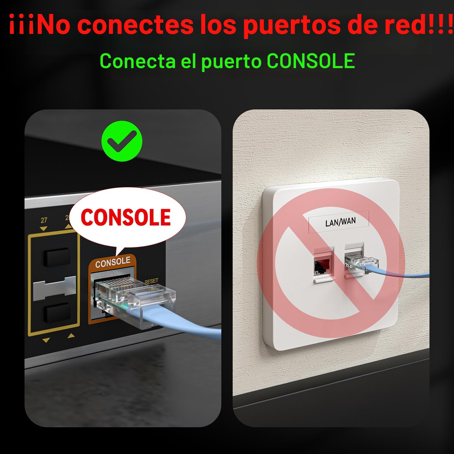 Cable de consola USB, cable de consola USB a RJ45 para routers/AP de Cisco, router/switch para Windows, Mac, Linux (1.8m, azul)