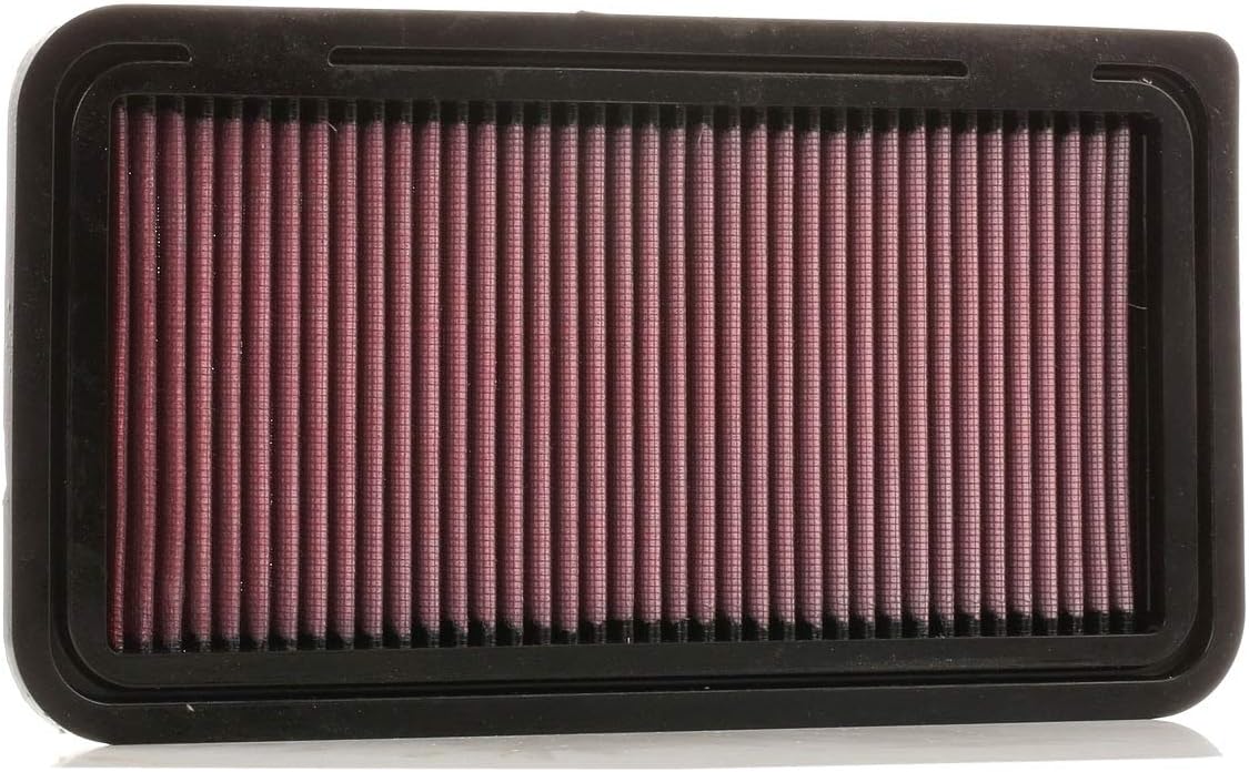K&N Filtro de aire de alto flujo original de por vida para motor: Aumenta la potencia: Premium, lavable: Compatible con Mazda 2005-2015: MX-5, 33-2335