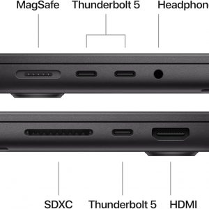 Apple MacBook Pro 2024 con chip Apple M4 Pro (14 pulgadas, 24 GB de RAM, 512 GB de almacenamiento SSD) negro espacial (renovado)