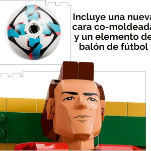 LEGO Editions Cristiano Ronaldo – Leyenda del fútbol – Juego de construcción para niños y niñas, a partir de 12 años – Regalo de fútbol coleccionable con placa – Decoración de dormitorio o estante