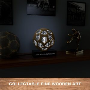 FIFA World Cup 2026™ Official Licensed LED Soccer Ball Replica – Collectible Decoration Light Up World Cup, Commemorative Lamp, Soccer Memorabilia Gift for Fans & Collectors for Home Office