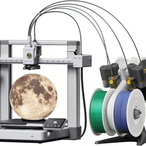 Bambu Lab A1 Combo + LED Lamp Kit, Support Multi-Color 3D Printing, High Speed & Precision, Full-Auto Calibration & Active Flow Rate Compensation, ≤48 dB Quiet FDM 3D Printers