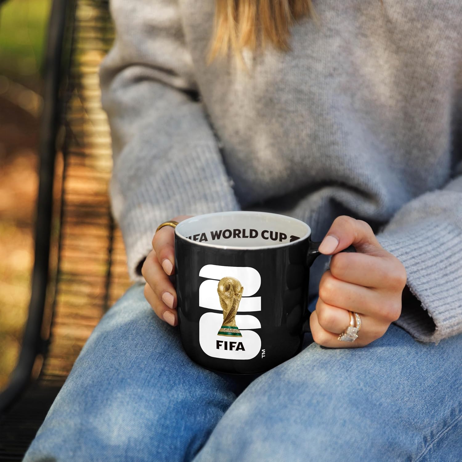 FIFA World Cup 2026 15oz Stripe Mug – Durable Ceramic Drinkware With Iconic Stripe Look – Ideal Gift For Soccer Fans & Collectors