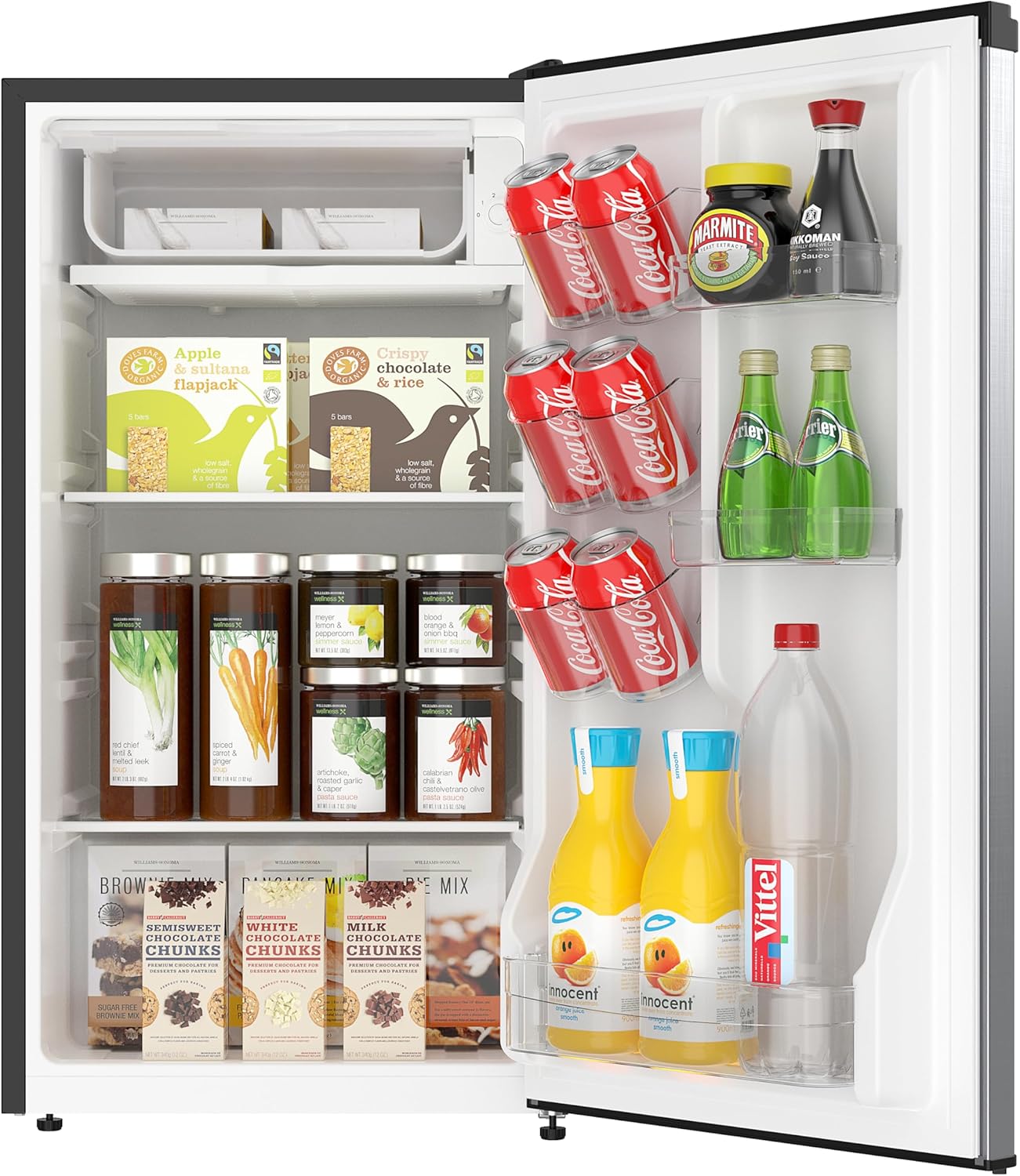 Pequeño refrigerador Igloo de RCA, Acero inoxidable