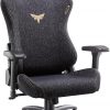 Gaming Chair 4D Adjustable Armrests - 170° Reclining & 320lb Capacity, High Back Ergonomic Computer Chair with Lumbar Support, Fabric Office Chair for Adults (Black)