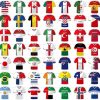 Banderas de fútbol de la Copa del Mundo 2026, banderines de 48 países, banderas de cuerda de países internacionales, 48 piezas de decoraciones de la Copa del Mundo para fiestas temáticas deportivas