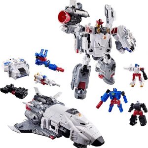 Transformers Age of the Primes Armada Jetfire, Commander Class 8-Inch Converting Action Figure with 3 Mini-Con Figures, Robot Toys for 8+