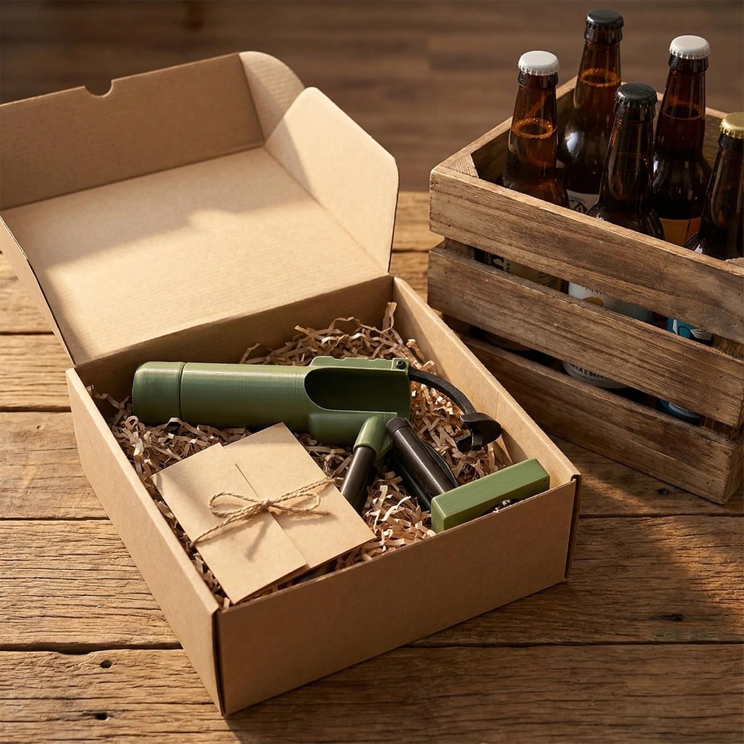 Abrebotellas de mortero de alta resistencia de 2.008 in – Lanzador de tapas táctico, abridor de cerveza manos libres, divertido tirador de tapas de botellas para decoración de bar y escritorio