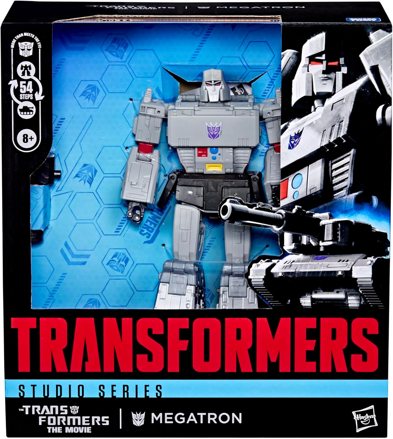 Transformers Studio Series The Movie Megatron, Leader Class - Figura de acción de conversión de 8.5 pulgadas, juguetes robot para mayores de 8 años