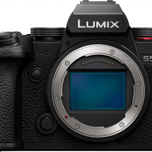 Panasonic LUMIX S5II Cámara sin espejo, de 24.2MP de marco completo con AF híbrido de fase, nueva tecnología de I.S. activa, grabación ilimitada de 4:2:2 de 10 bits - DC-S5M2BODY Negro