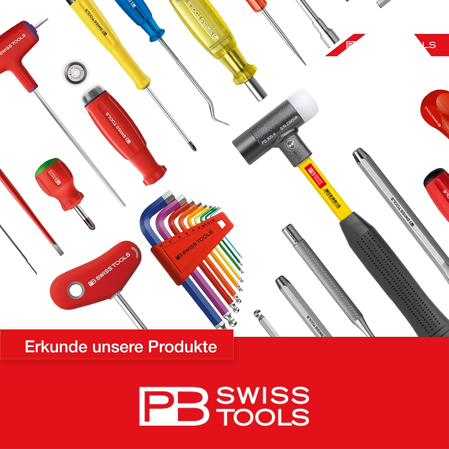 PB Swiss Tools Ratchet Screwdriver PB 8510.R-30 | 100% Swiss Made | Screwdriver Bit Holder Magnetic for C6 1/4" Bits, Blade Length 30 mm
