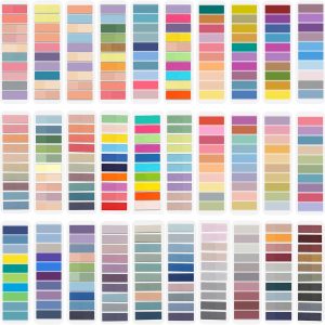 ELII Morandi - 6000 marcadores de página, pestañas adhesivas de colores, grabables y reposicionables, pestañas de índice de tiras, pestañas de página