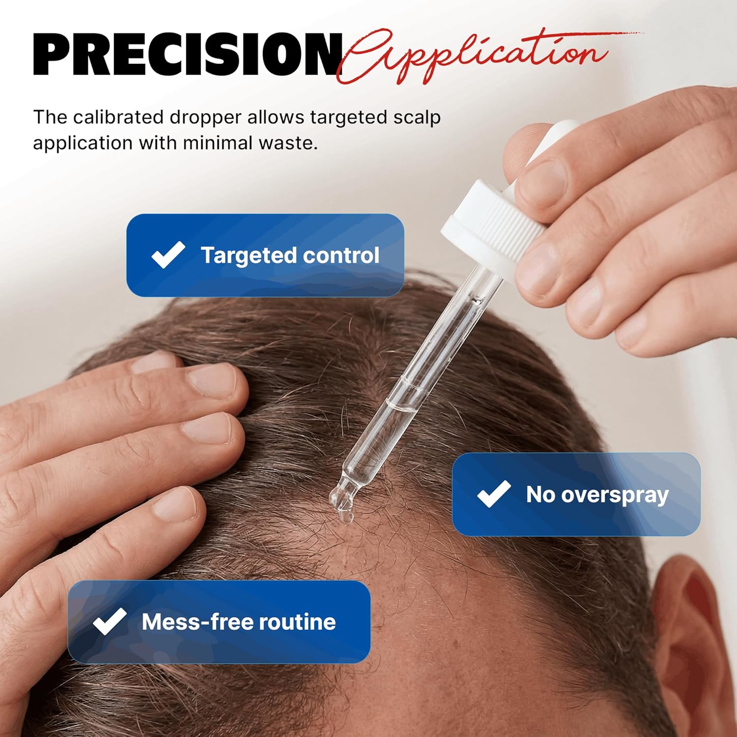 Kirkland Signature Minoxidil Solución tópica USP 5%, tratamiento de crecimiento capilar extra fuerte para hombres, suministro de 6 meses