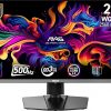 MSI MAG 272QP QD-OLED X50 Monitor de juegos de 26.5 pulgadas, 2560 x 1440 (WQHD), 500Hz, AMD Adaptive-Sync, HDR Ready, HDMI, puerto VGA, montaje VESA, inclinación, bisel delgado de 4 lados, 0.03 ms