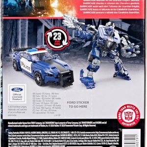 Transformers Studio Series The Last Knight Barricade Deluxe Class - Figura de acción de conversión de 4.5 pulgadas, juguetes robot para mayores de 8 años