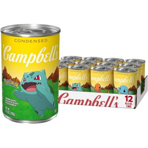 Campbell's Sopa condensada para niños, pasta en forma de Pokémon con pollo en caldo de pollo, lata de 10.5 onzas (paquete de 12)