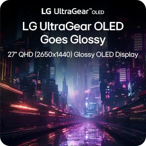 LG 27GX704A-B 27-inch Ultragear QHD (2650x1440) OLED Gaming Monitor 240Hz, 0.03ms, NVIDIA G-Sync Compatible, AMD FreeSync Premium Pro, VESA Display HDR TrueBlack400, HDMI 2.1, DisplayPort, Black